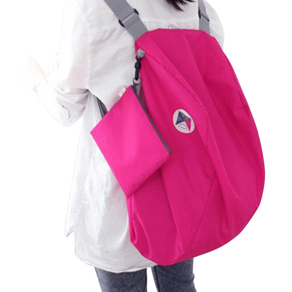 Mochila plegable multifuncional para mujer, bolso escolar para adolescente, único, plegable, de gran capacidad, duradero