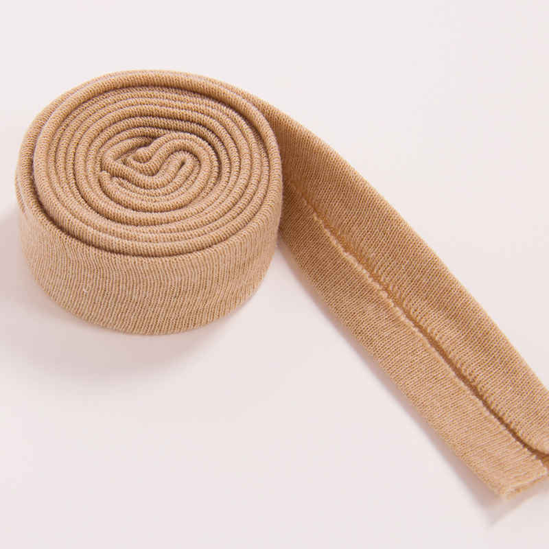 2cm organiske 100%  bomuldsbånd, bindebånd, foldet ginghambeklædning beklædning med håndlavet polstring, der syr tekstilbånd: Mørkebrun