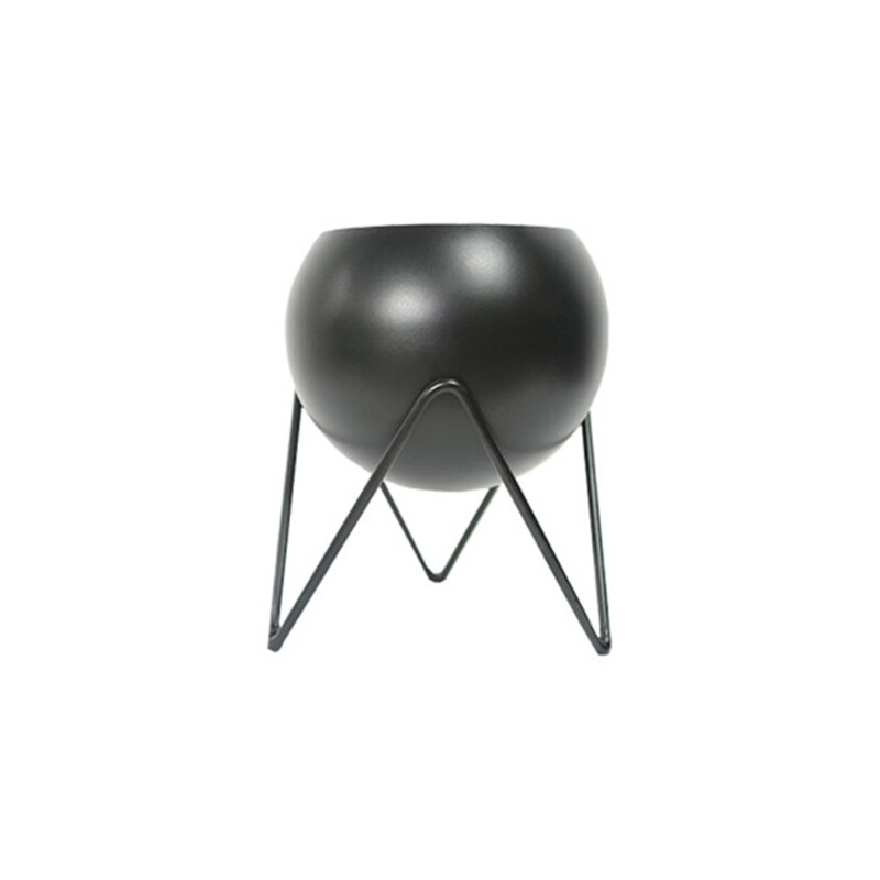 Balcony Round Flower Pot Basket Iron Railing Fence Hanging Potted Plant Rack Planter Stand Holder Garden Decoration: BK02