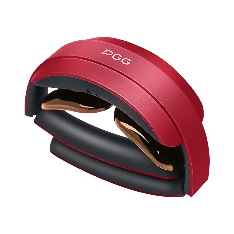 XIAOMI Pgg Folding Portable Neck Massager 5 Modes Massage Pulse Infrared Heating Relaxation Muscles Pain Relief Tool Health Care: Red