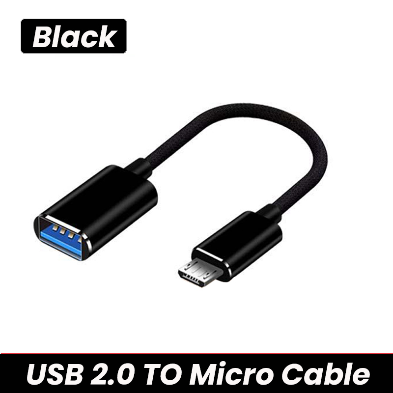 Type-C Micro USB OTG Adapter Cable USB 3.0 2.0 Female To Type C Male Cable Adapter Converter USB-C Cable For Car MP4 Phone: Black For Micro 2.0