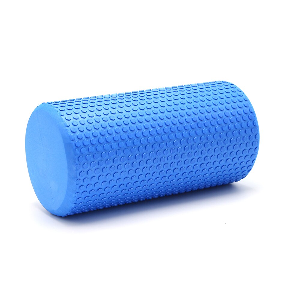 Yoga Pilates Yoga Block Pilates EVA Foam Roller Massage Roller Muscle Tissue Fitness Gym Yoga Pilates Workout Fitness Exercise: Blue30 x15