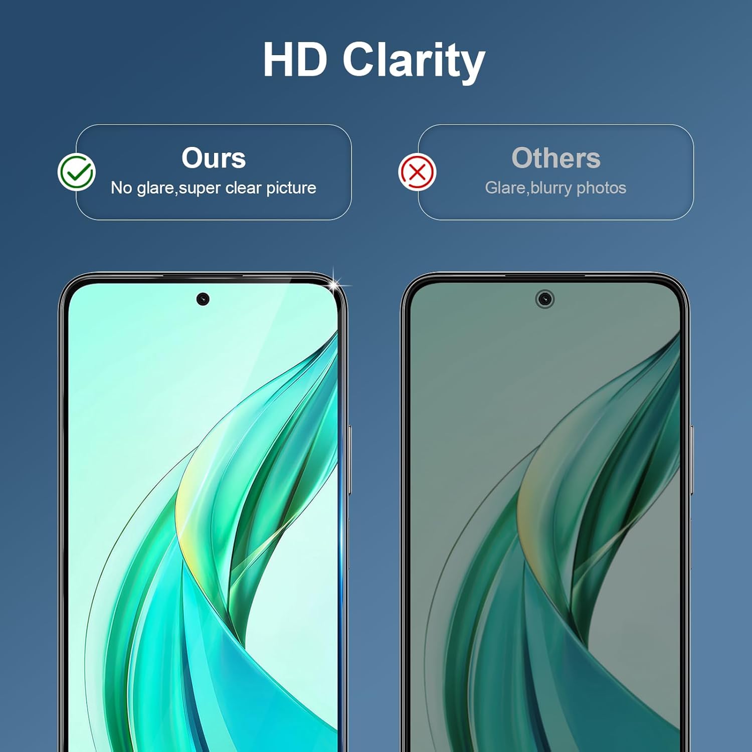 Verre trempé de 6,8 pouces pour film de protection d'écran HONOR X7b