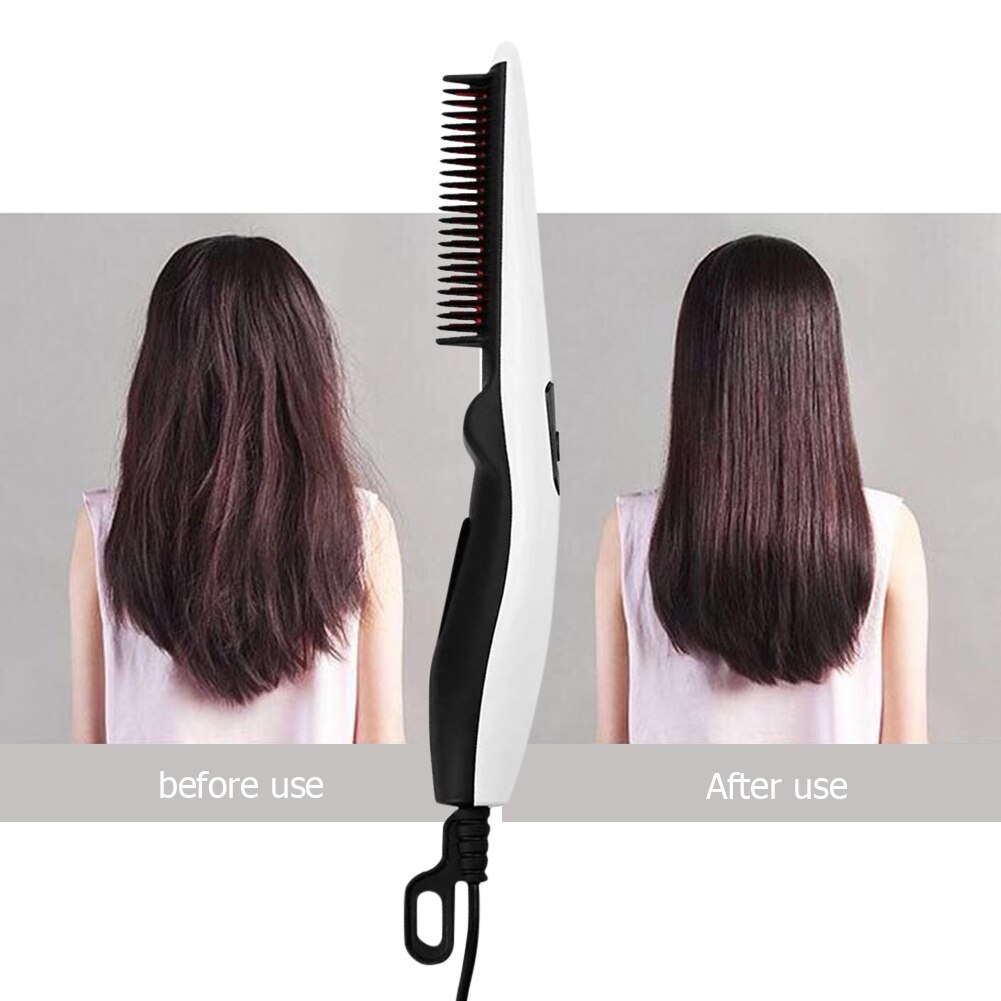 Men Hairdressing Hair Styling Comb Home Straight Hair Comb Beard Hairbrush Hair Comb Multifunction Beard Hair Straightener