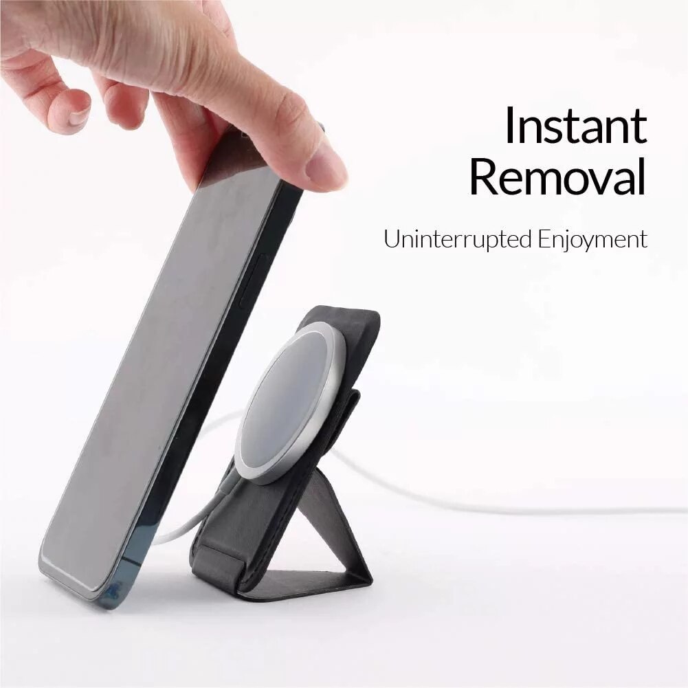 Moft Magnetic Mobile Phone Holder for Apple iPhone 12 / 12 Pro / Mini / MagSafe Dedicated Desktop Lazy Bracket with Clip Stand