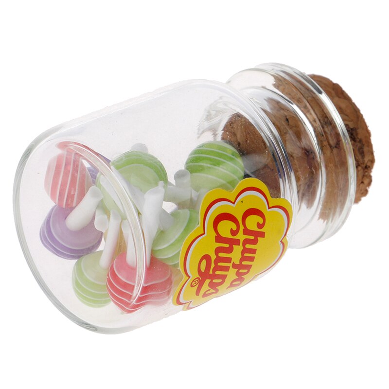 Mini lecca-lecca di zucchero da Dessert in miniatura 1:12 con custodia Candy