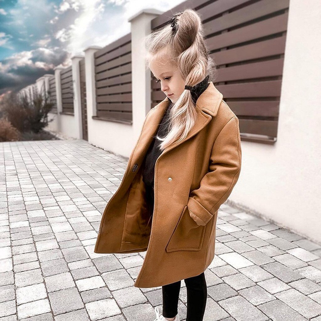 Peuter Baby Meisjes Lange Mouw Winter Effen Winddicht Jas Warm Uitloper Jas mode jongens jassen jongens winterjas baby jassen