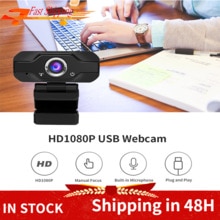 Webcam 1080P Usb Webcam Handmatige Focus Ingebouwde Geluid Absorberende Microfoon Drive-Gratis Web Camera Voor pc Laptop Webcam Webcam 4 K