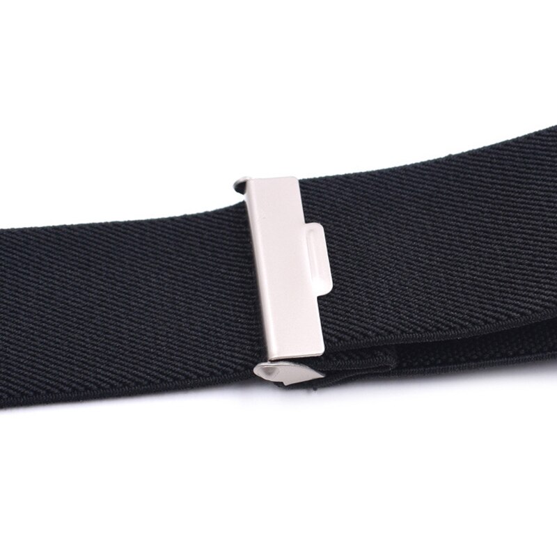Men Suspenders Straps Trouser Braces Adjustable Elastic Solid Color Y Back 4 Clips for Wedding Casual Formal Father Husband