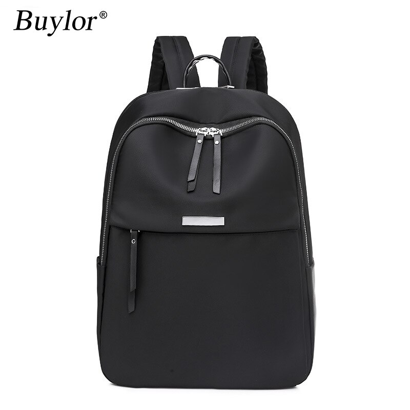 Buylor Oxford Vrouwen Rugzak Mode Eenvoudige Computer Bag Meisjes Schoudertas Schooltas Vrouwelijke Grote Capaciteit Rugzak: Black