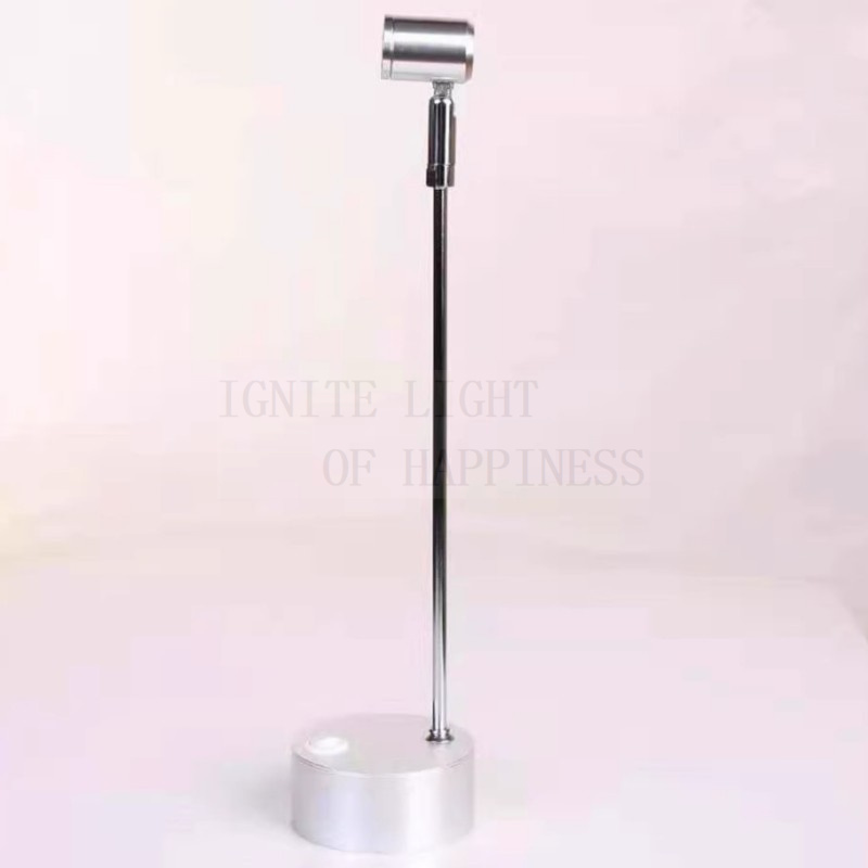 Led-tørbatteri spotlight nødlampe til smykkebord udstillingsskab 3w lige stanglampe til bryllup