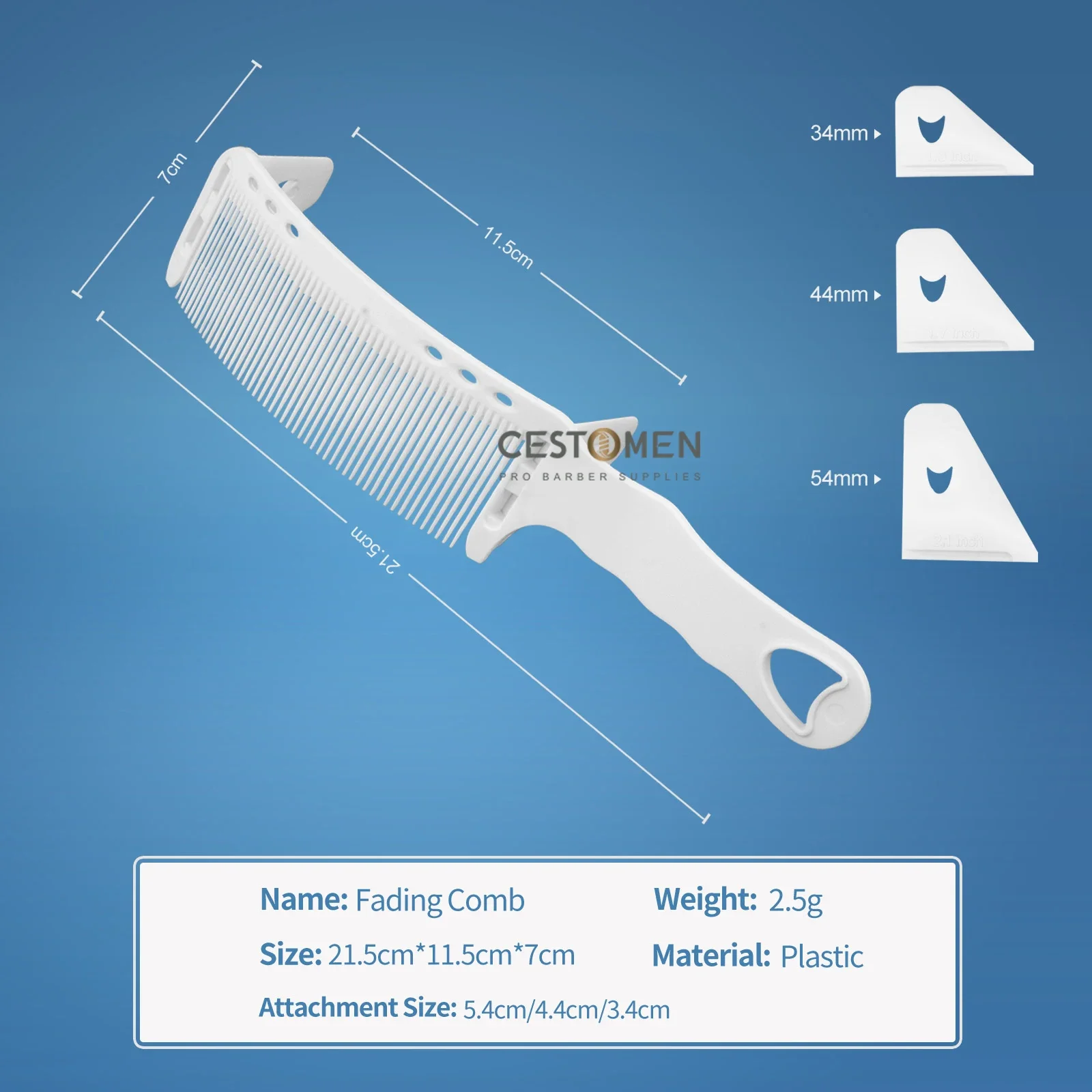 Peine de pelo de , peines profesionales de peluquería, cepillos para salón, herramientas de estilismo para corte de pelo, accesorios de peluquero, 1 ud.