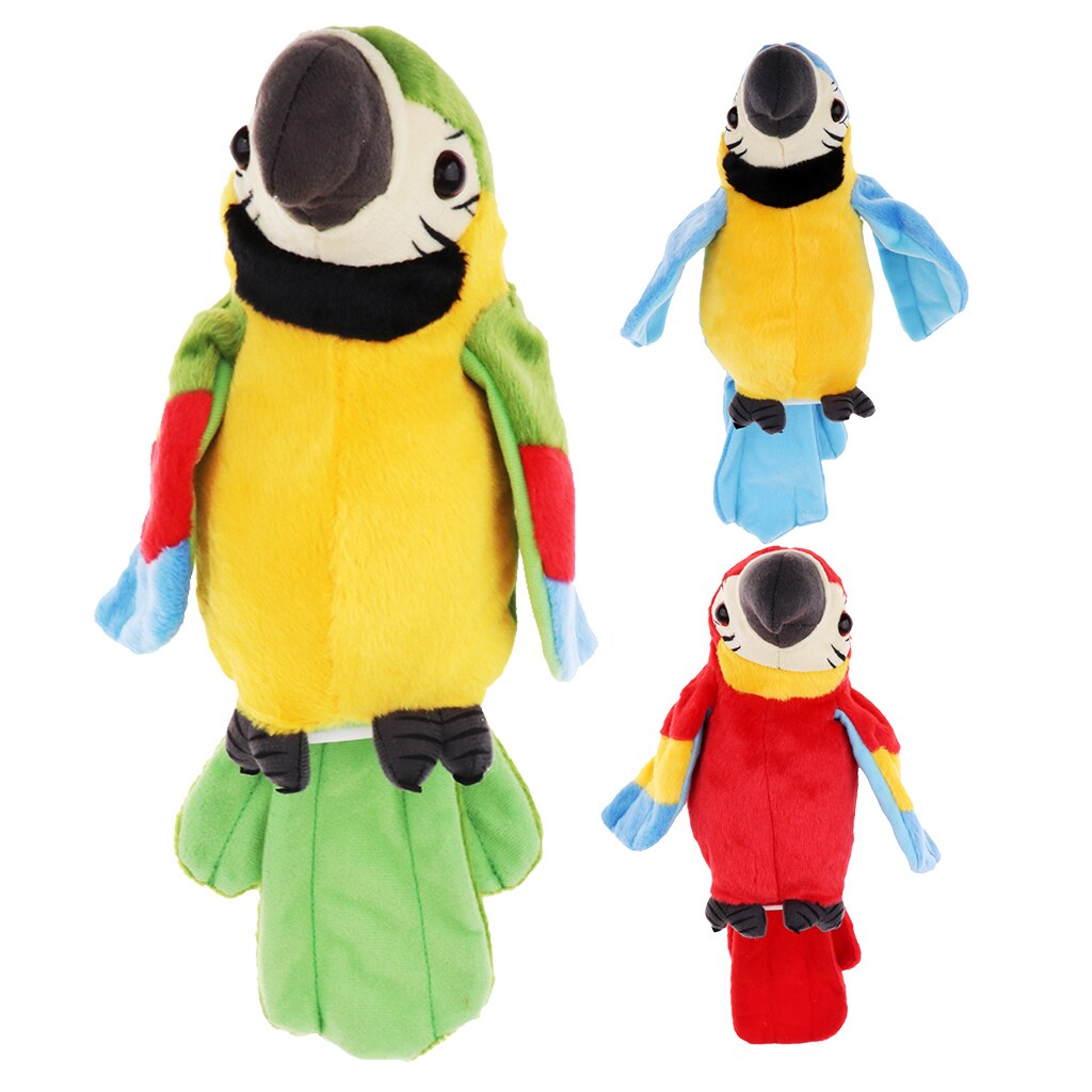 Loro parlante de felpa-Repite lo que dices Animal electrónico mascota juguete para para niños