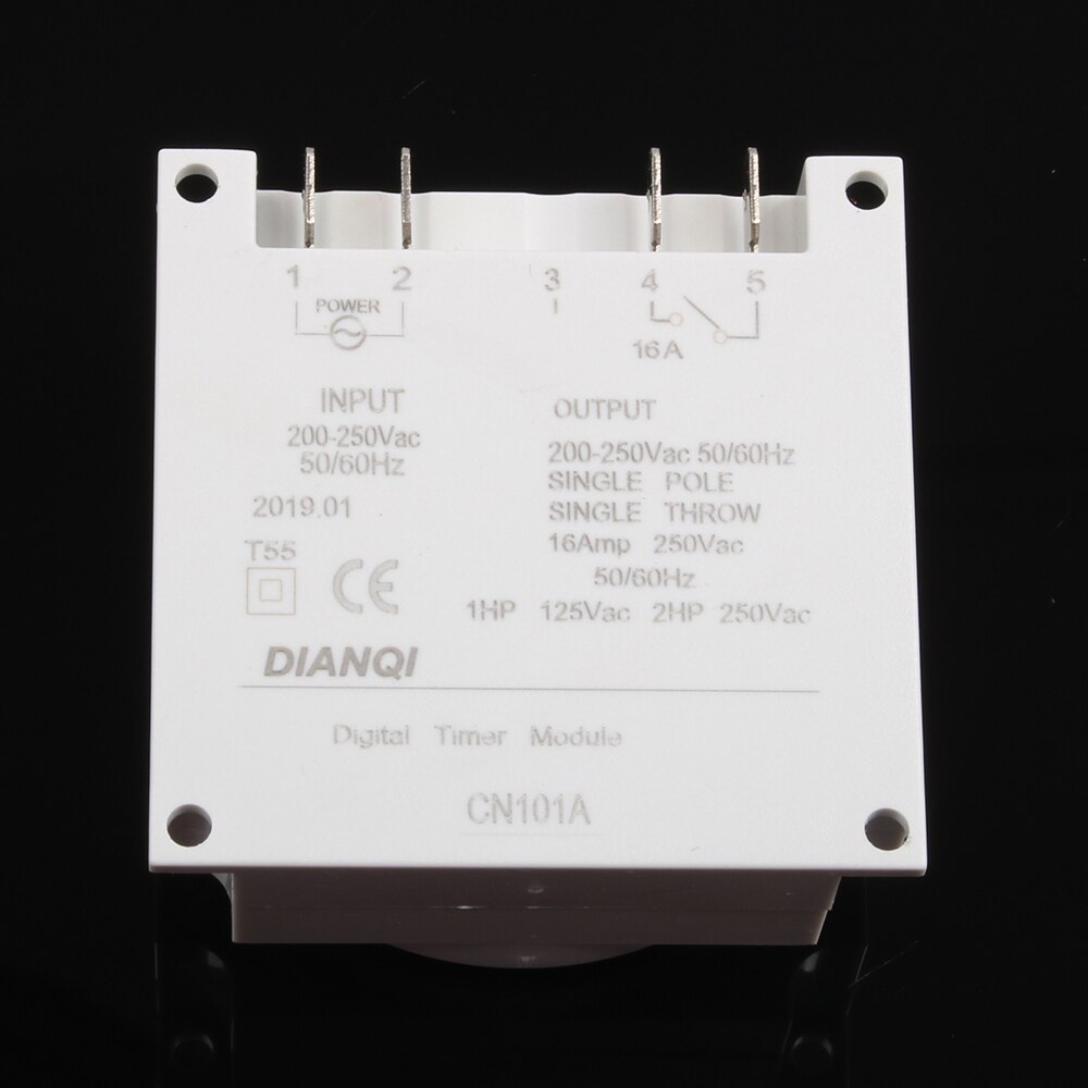 Temporizador digital programable con LCD grande, interruptor con relé con certificación UL, con función de tiempo de cuenta atrás interior, temporizador de 7 días, 1.6 pulgadas, 220V, 230V