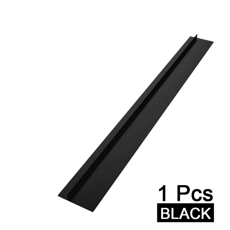 Filler Sealing Spills Gap Fillers Easy Clean Gaps Cover Kitchen Supplies 21 inch Silicone Stove Counter Gap: 1pc black