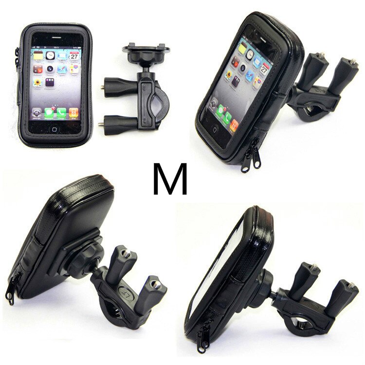 Fahrrad Motorrad Telefon Halter Mobilen Ständer Unterstützung Für iPhone 6 6S 7 Plus GPS Bike Halter Wasserdichte Tasche Soporte movil Moto: Type2 Size M