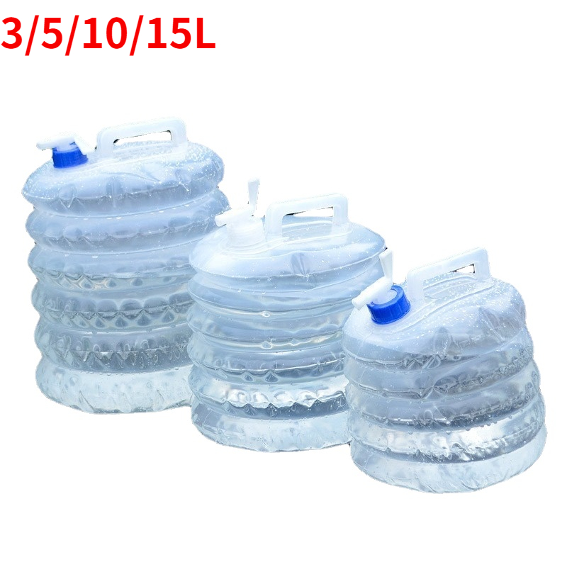 3/5/10/15L Draagbare Opvouwbare Emmer Outdoor Waterzak Camping Inklapbare Water Bag Container Food Grade water Opslag Emmer