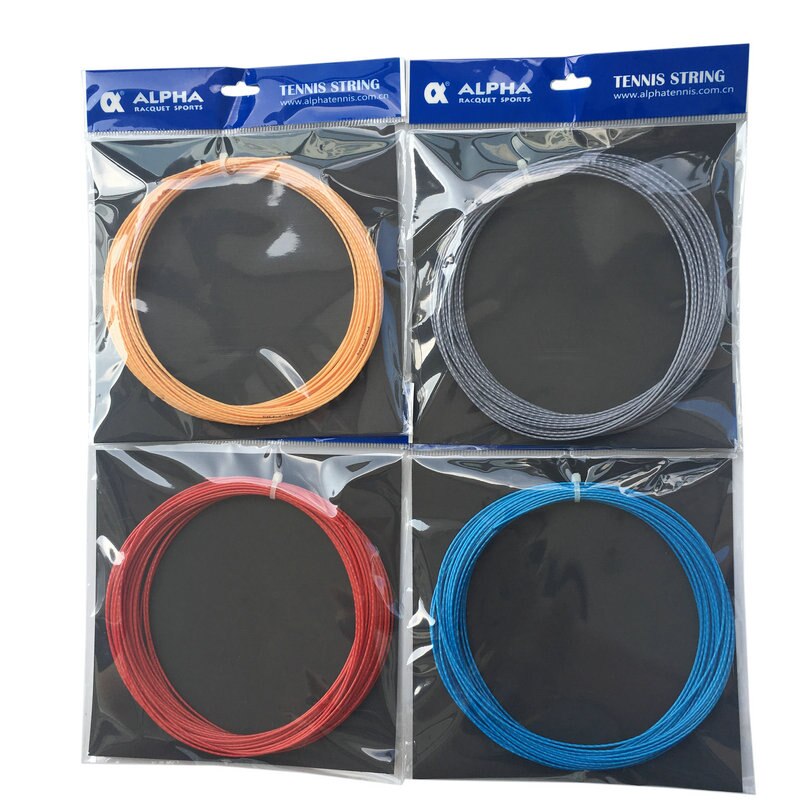Alpha Tennis Schnur Bambus Polyester 1,25mm Tennis Maschine Sport Ausbildung dauerhaft Schnur 12m