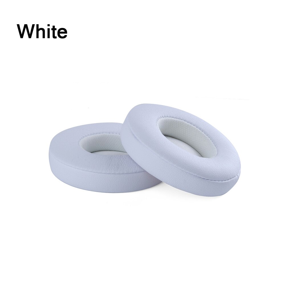 Funda ultrasuave para Beats Solo 2, repuesto de almohadillas para auriculares inalámbricos, funda de repuesto para Beats Solo 3: white
