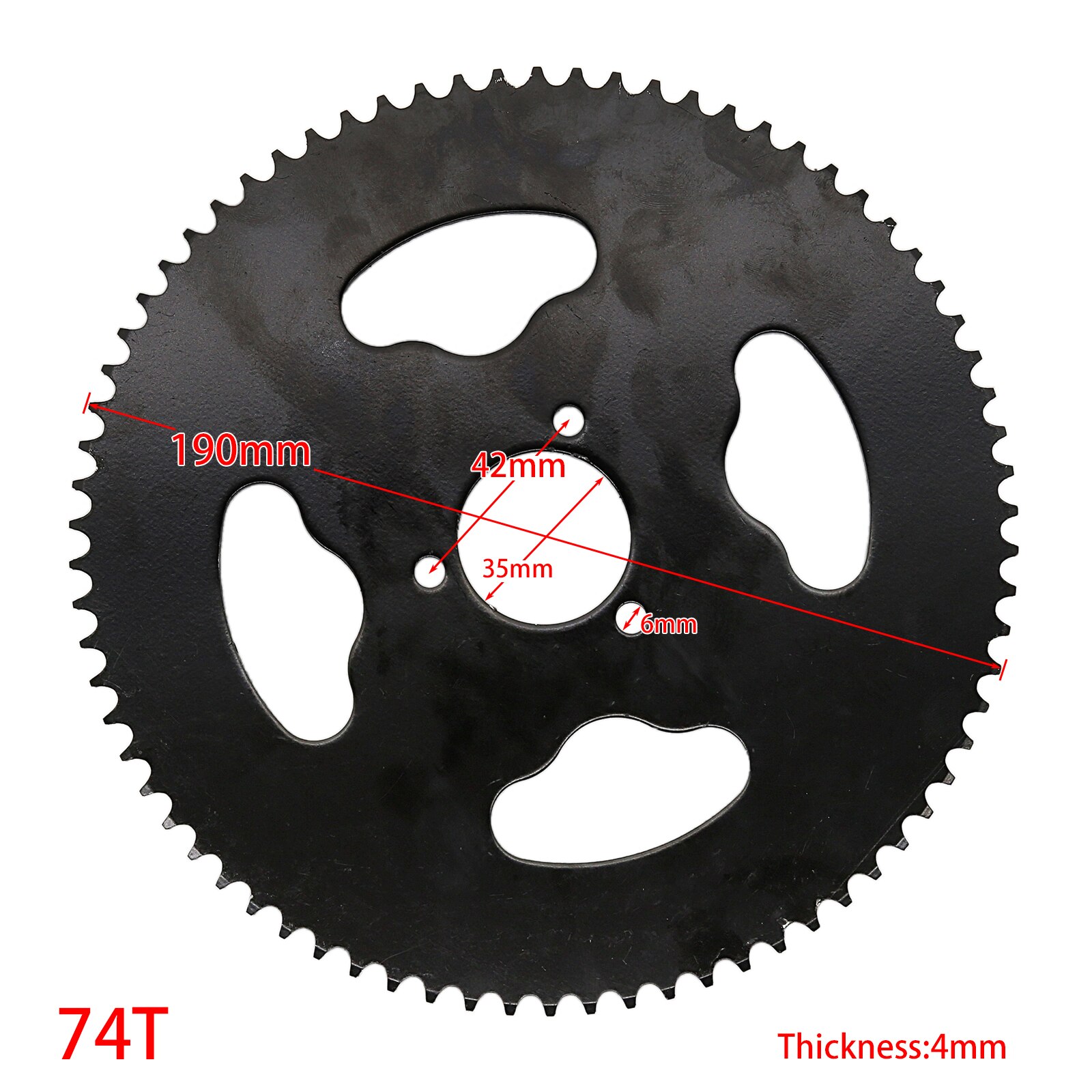 38T 54T 64T 74T T8F 35MM Rear Sprocket Mini Moto ATV Quad Dirt Pit Pocket Bike Cross 47cc 49cc Parts