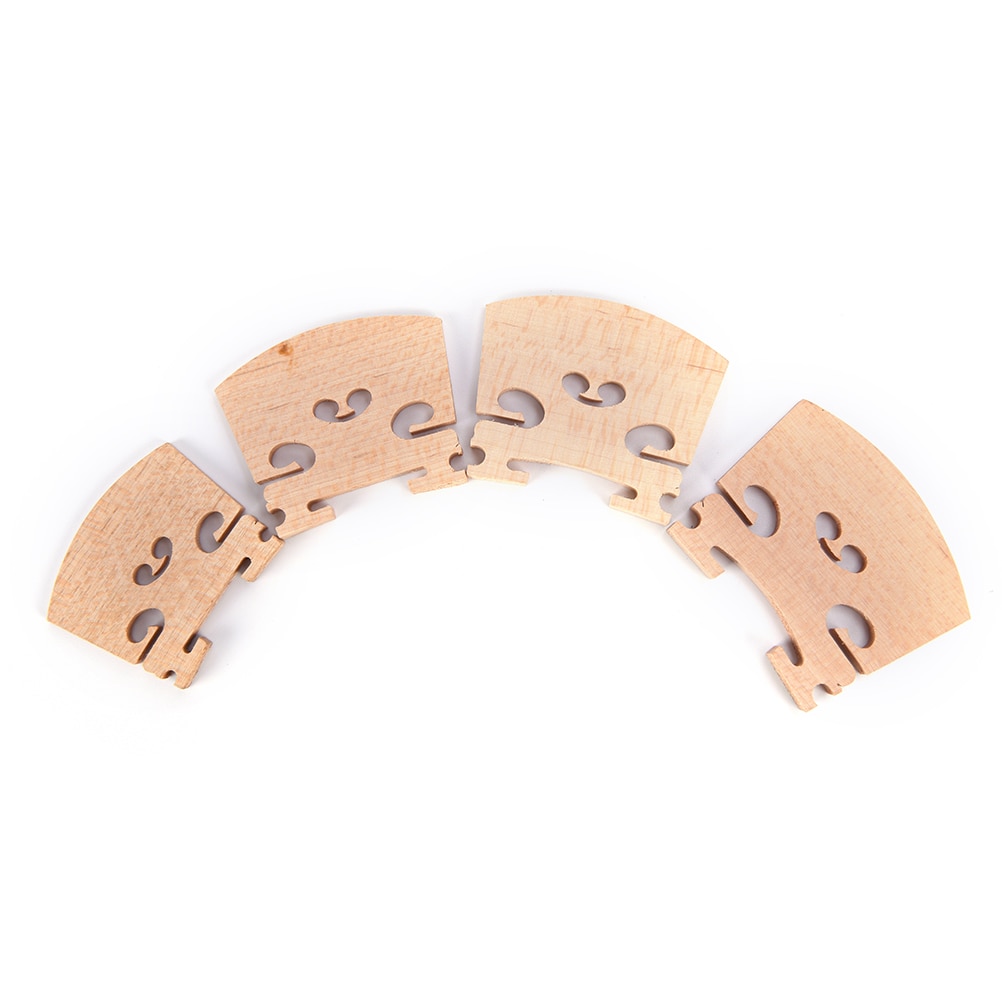 1 Pc Maple Wood Viool Bruggen Handgemaakte Accessoires Voor 4/4 , 3/4 , 1/2 , 1/4 Viool Muziekinstrument Onderdelen
