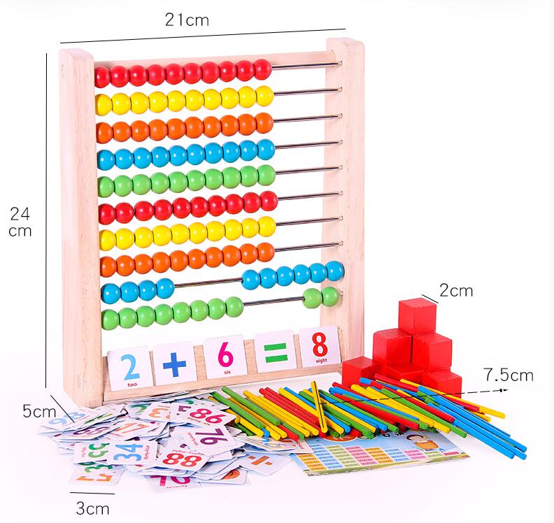 Wiskunde Leermiddelen Abacus Rack Rekenkundige Rack Kinderen Abacus Gratis Winkelen