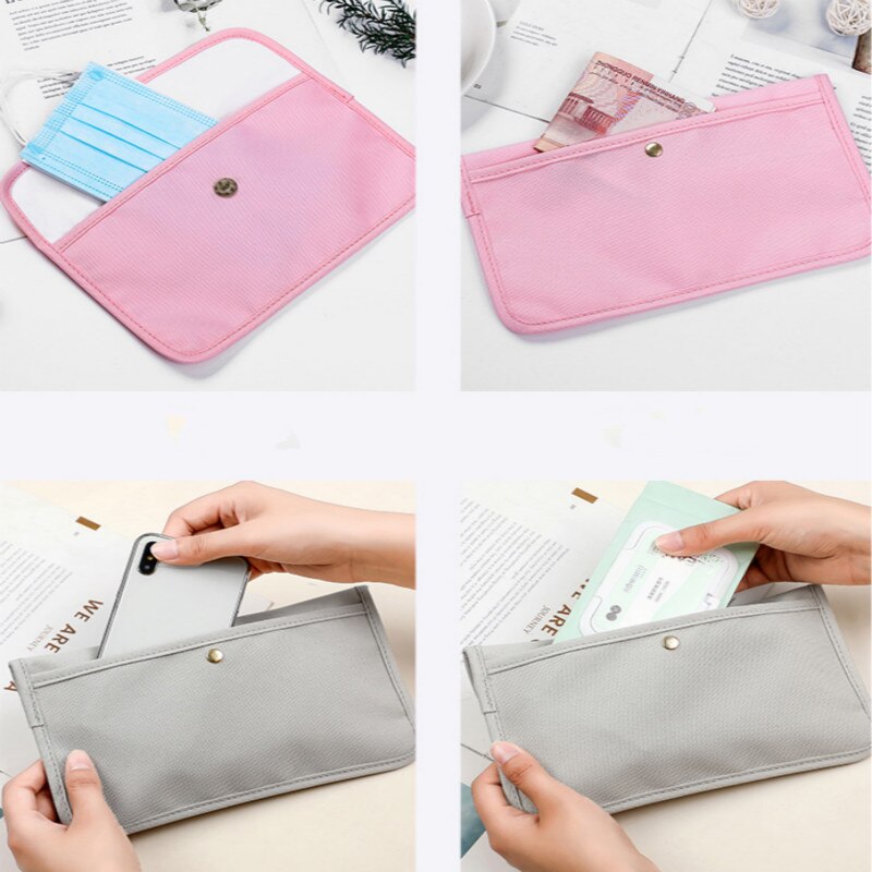 Mascarilla Portátil Bolsa de almacenamiento con hebilla bolsa de maquillaje portátil, para cosméticos, bolsa para viajes bolsa de tela de poliéster 23x13,5 cm funda para máscara