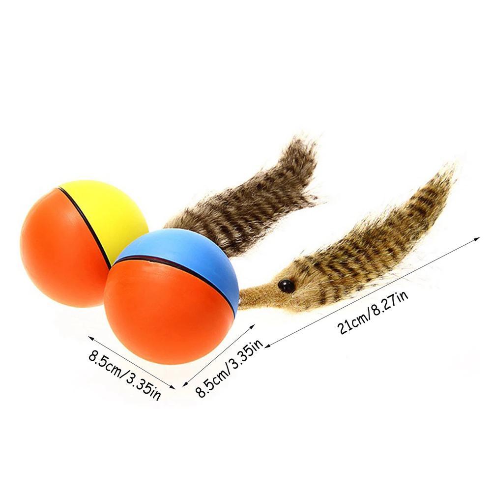 1PC Electric Pet Dog Cat Toys Beaver Weasel Toy Rolling Jump Balls Toys For Dog Puppy Dogs Funny Moving Toys Pet Supplies Random