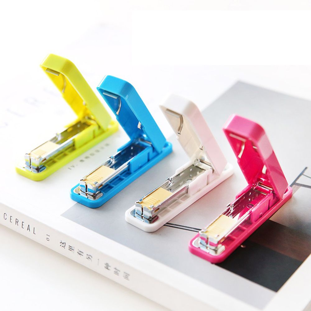 1 Pcs Stapler 10 # Metal Base Durable Color Stapler Stationery Office Supply Staples Office Accessories: Default Title