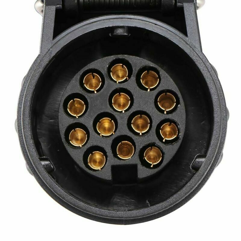 13 Pin Plug 13 Pin Socket Trailer Cable Plug Waterproof Spring Cable 3M RV Extension Wiring Caravan Connector Auto Parts