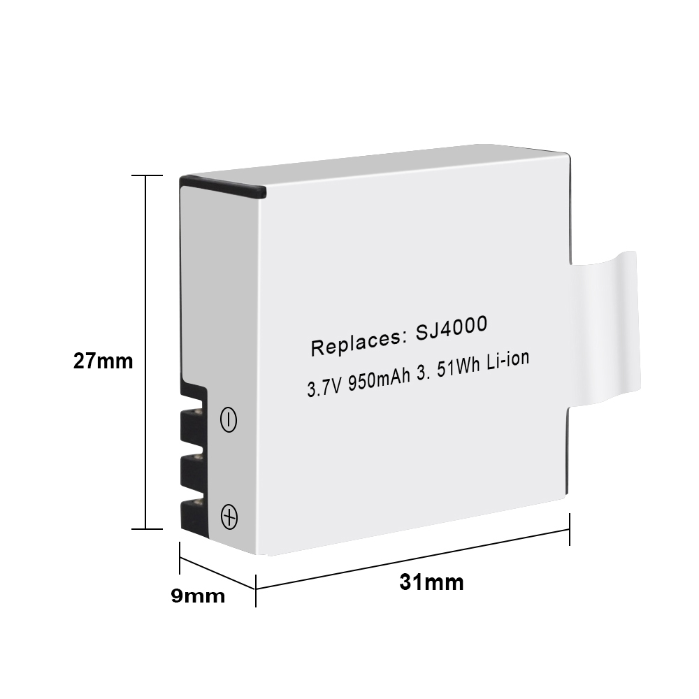 PALO SJ4000 sj4000 battery 3.7V 950mah For WiFi SJ5000 SJ6000 M10 SJ5000x Sport Action Camera DV eken H9 GIT-LB101
