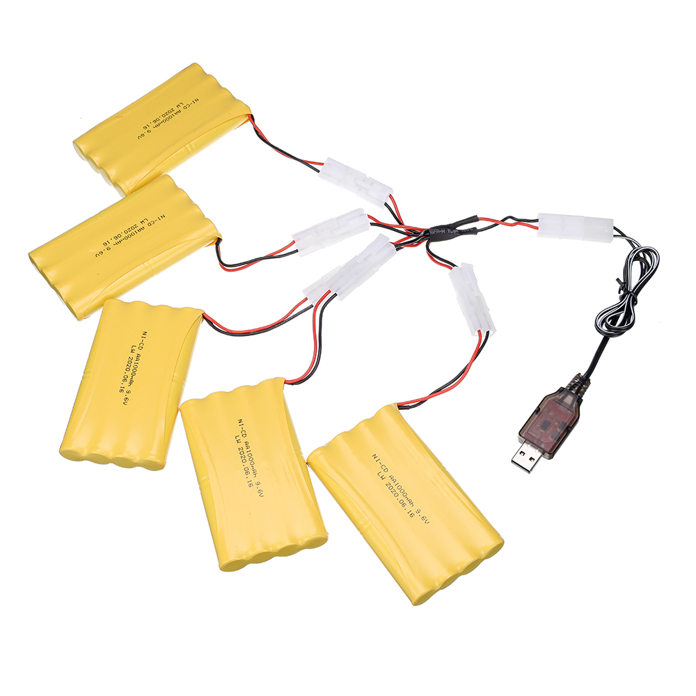 9,6 V 1000 mAh Akku Für Rc Autos Panzer Roboter Stiefel Schiff Spielzeug Pistole Tamiya stecker NiCD AA 9,6 v Batterie Pack Mit Ladegerät