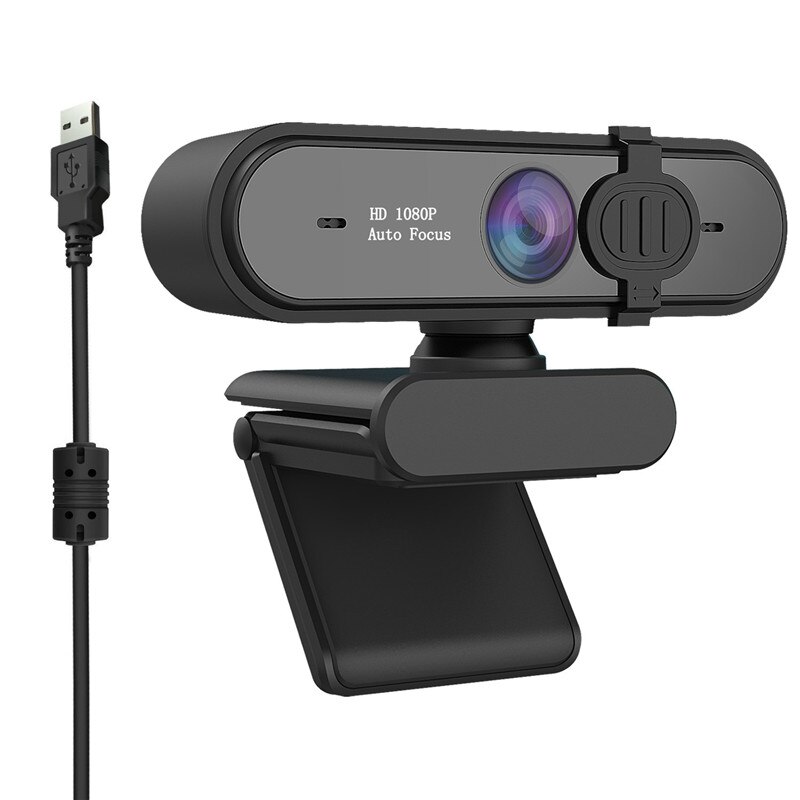 Autofocus Full Hd Webcam 1080P 30fps Usb Plug En Play Driver-Gratis Video Conferentie Web Camera Voor pc