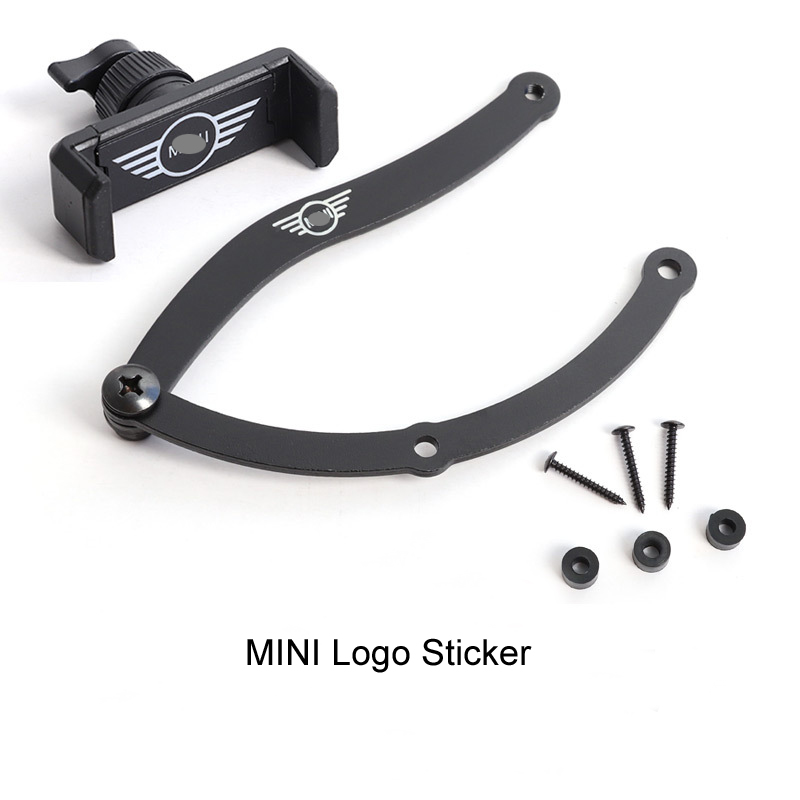 Pour MINI Cooper R50 R52 R53 R55 R56 R57 R60 R61 F54 F55 F56 F57 F60 support de téléphone pour voiture support GPS Mobile Clip: Gris foncé