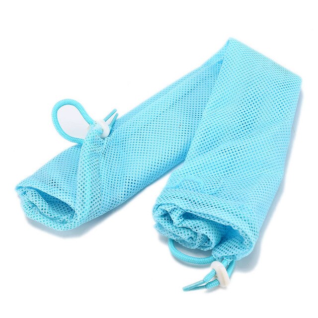 Mesh Cat Bathing Bag Cats Grooming Washing Bags Cat Bath Clean Bag No Scratching Bite Restraint Cat Supplies Nail Cutting: BLUE
