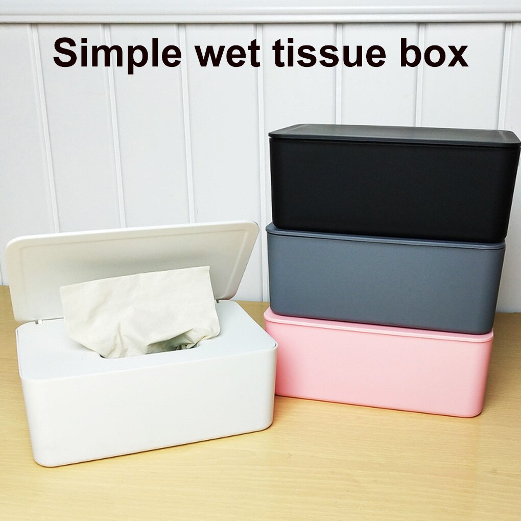 Baby tissues doos met deksel papier dispenser container servetten opbergdoos antislip tissues houder, zwart
