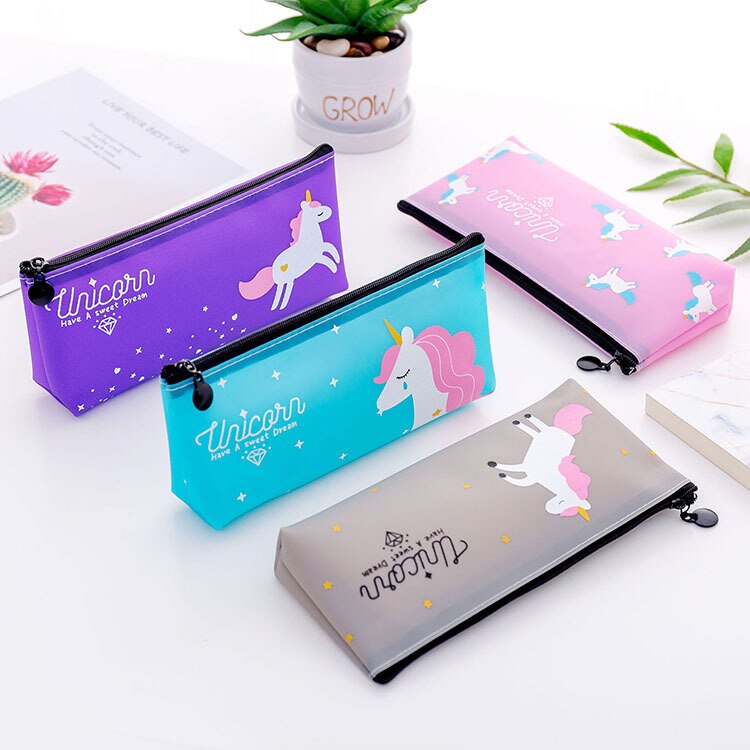 PU Potlood Pen Case Draagbare Briefpapier Tas Grote Capaciteit Potlood