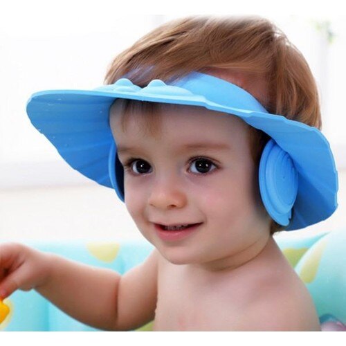 Phoenix Headset Button Adjustable Baby Bath Hat