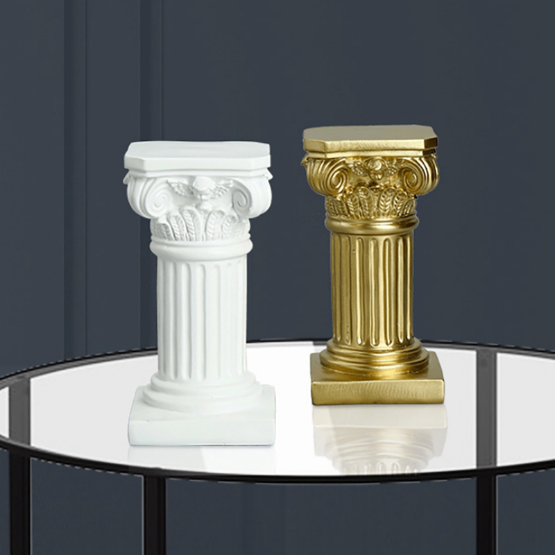 Colonne de Sculpture de pilier romain en résine, décor, Statues de pilier romain, ameublement artisanal pour la maison et le salon