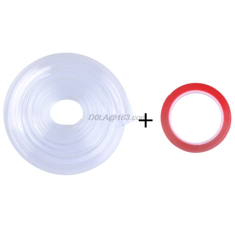 Baby Baby Veiligheid Hoek Bescherming Strip Guards 1M Transparant Tafel Rand Meubels Hoekbeschermers Soft Pvc Bumper: Default Title