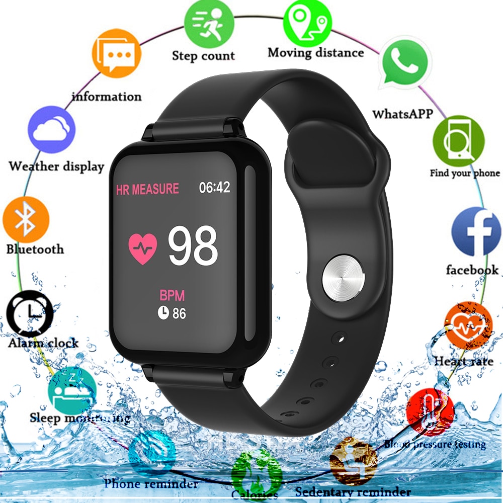 B57 Smart Horloges Waterdichte Sport Voor Iphone Telefoon Smartwatch Hartslagmeter Bloeddruk Functies Voor Vrouwen Mannen Kid