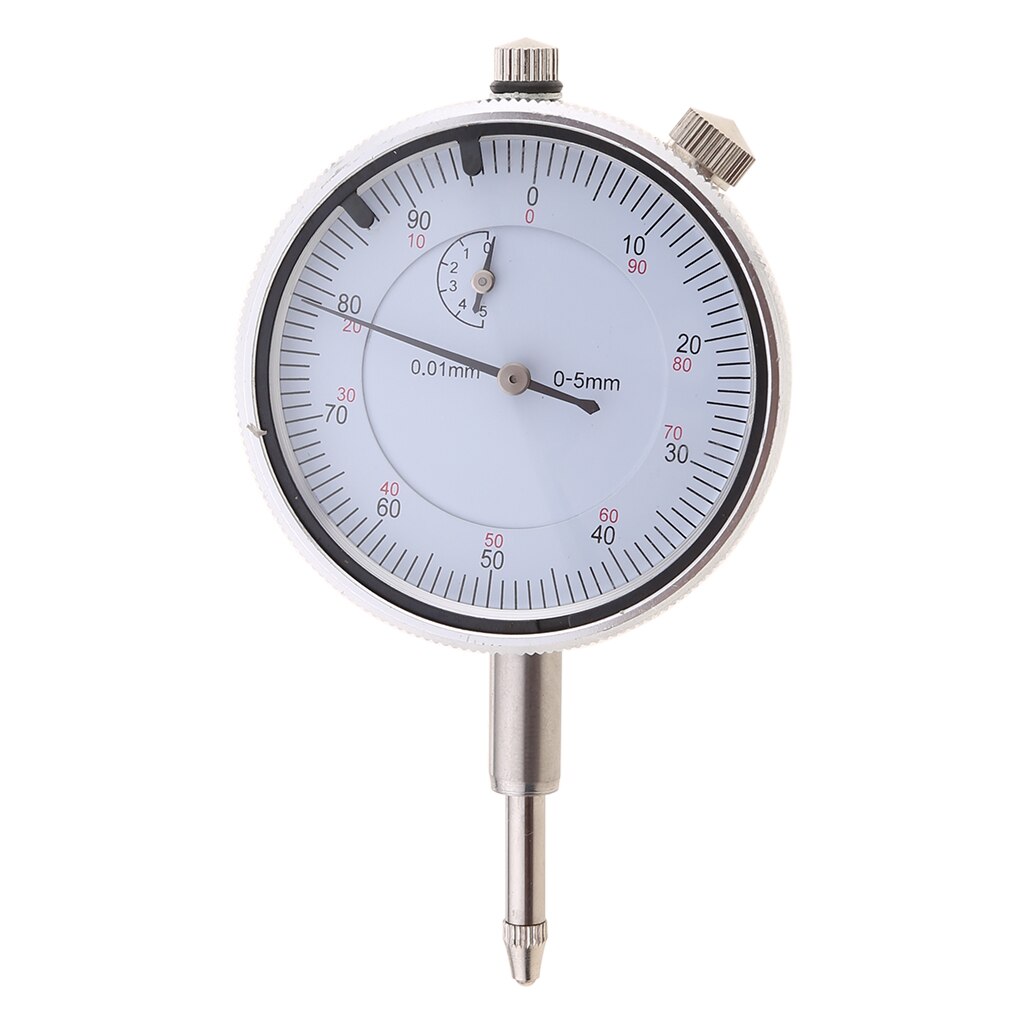 0-5mm/0.01mm Dial Indicator Gauge Meter with Lug Back Precise Measure Instrument Dial Gauge Micrometer Tool