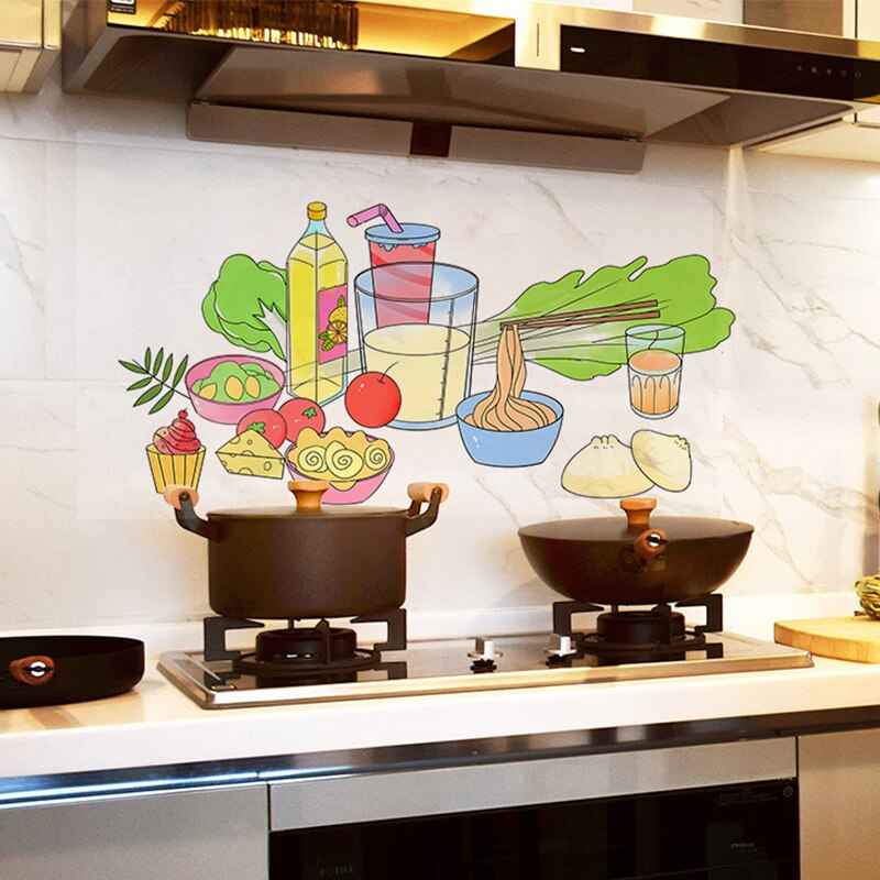 DIY Waterproof Kitchen Stove Oil Proof Stickers Se... – Grandado