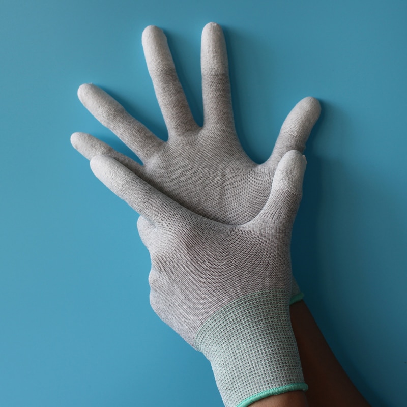 5 par/worek Rękawice antystatyczne Komputer PC ESD Bezpieczne uniwersalne rękawice robocze Elektroniczne antypoślizgowe robić ochrony palców