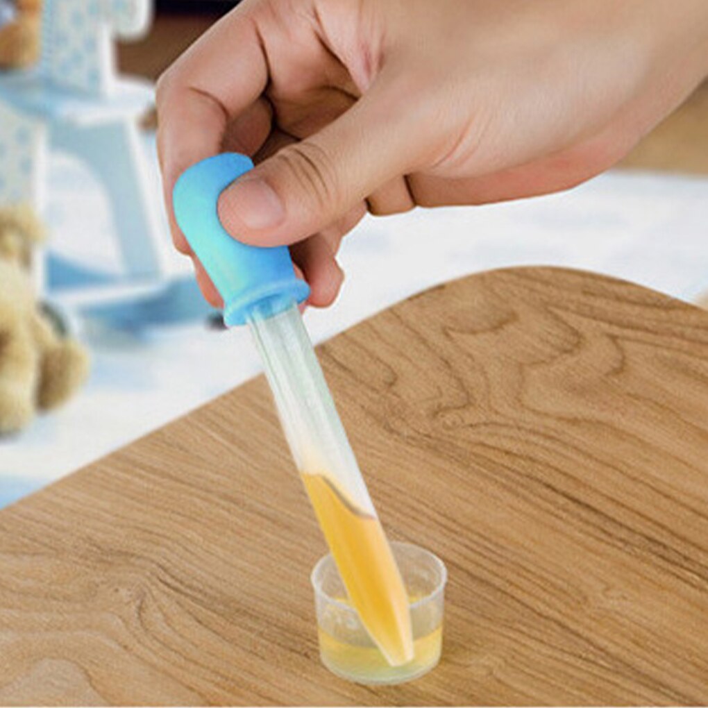 6Pcs 5 Ml Droppers Plastic Silicone Baby Pipetten Apparaten Baby Droppers Feeders Pipet Druppelaar Voor School Lab Supplies