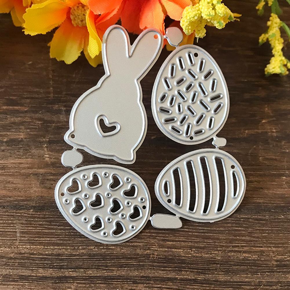 Easter Bunny Metal Cutting Dies Stencil DIY Scrapbooking Album Paper Card Template Mold Embossing Craft Decoration