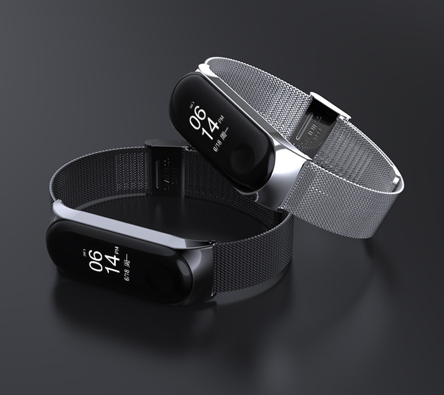 Strap für Mi Band 4 3 Strap Metall Edelstahl Für Mi Band 4 3 Strap Kompatibel Armband für Miband 4 3 armbänder