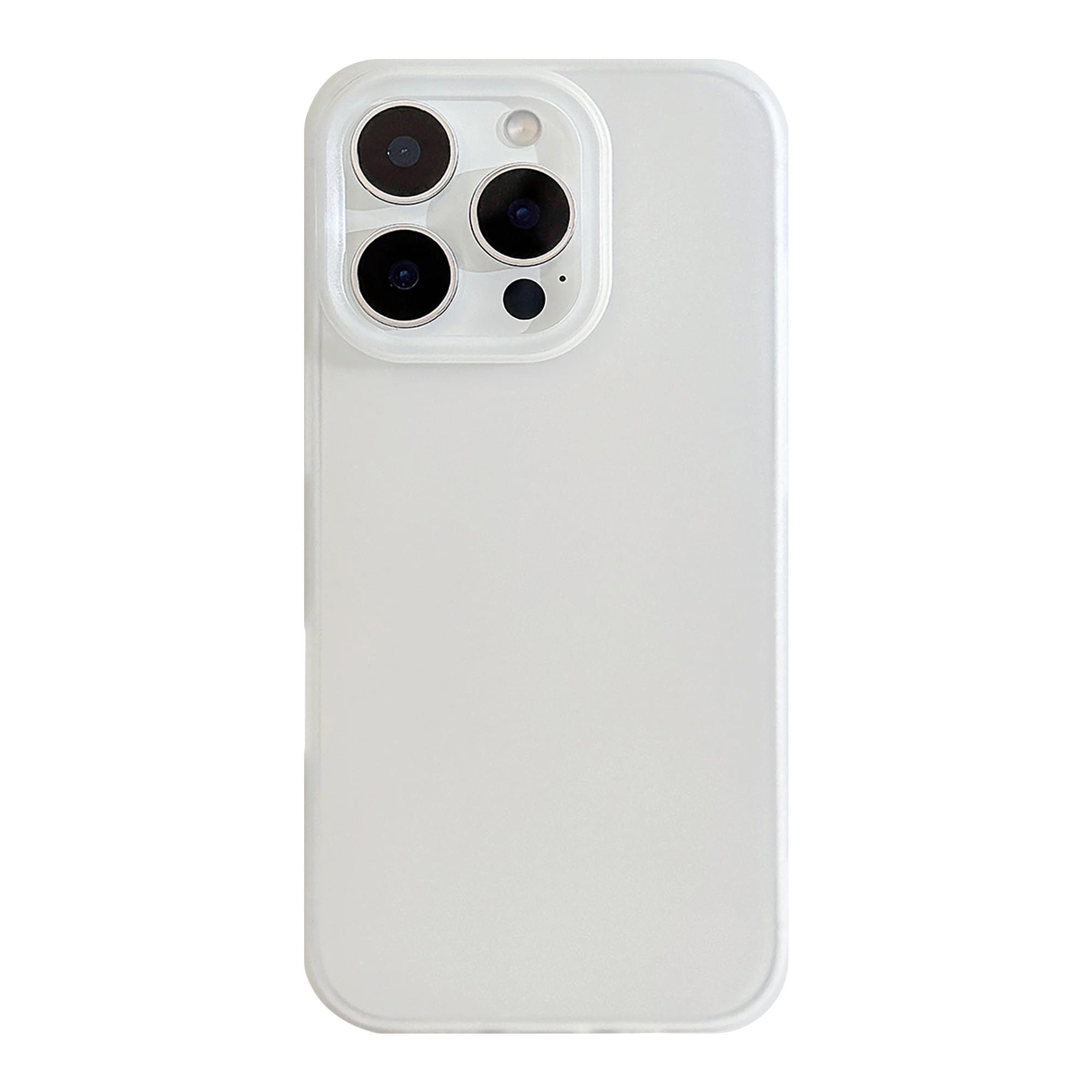 Simple transparente rosa transparente blanco Color sólido suave mate funda protectora de teléfono para iPhone 11 12 13 14 15 16 17 Pro Max