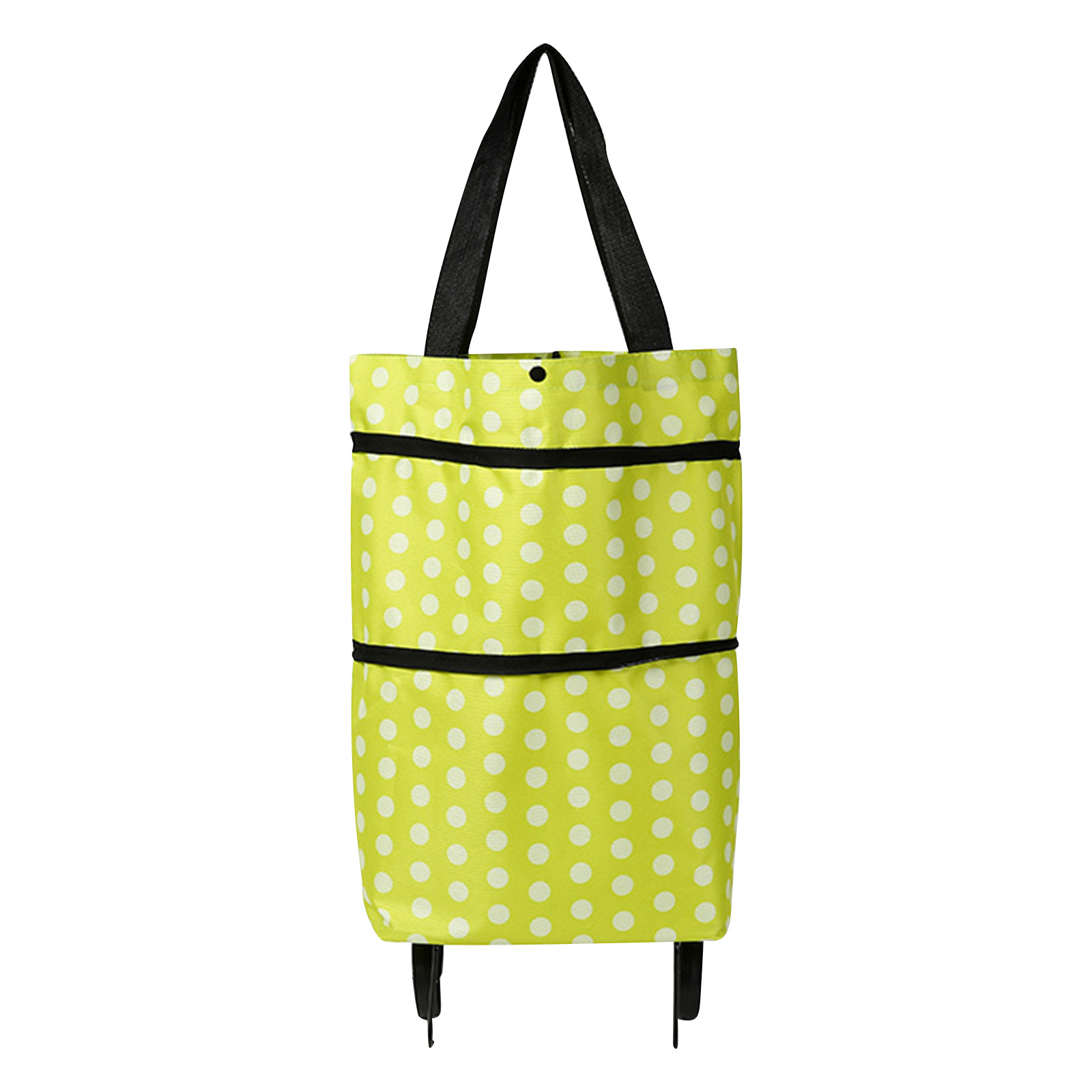 opvouwbare trolleytassen, boodschappentrolley boodschappentas met wielen, opvouwbare winkelwagentjes voor thuis supermarkt duurzame tas: Blauw