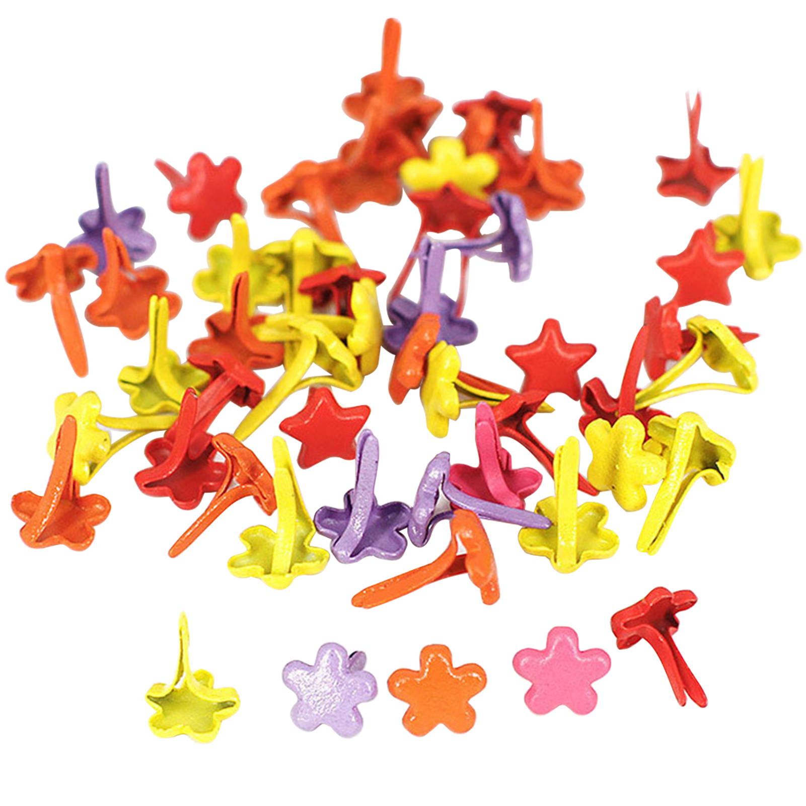 100pcs For Kids Paper Fastener Multipurpose Mini Brads Clasps Card Making Craft DIY Durable Iron Lightweight Scrapbooking Office